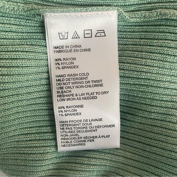 Free People Intimately pretty in pointelle green bodysuit 20421 - Picture 8 of 11